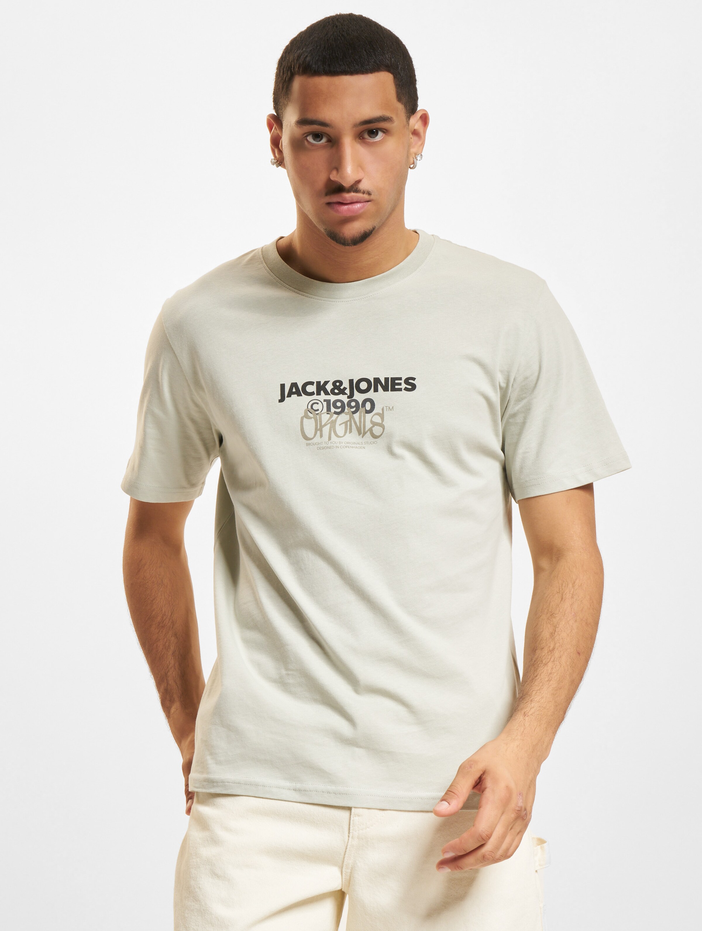 Jack & Jones Bushwick Crew Neck T-Shirts Männer,Unisex op kleur groen, Maat L