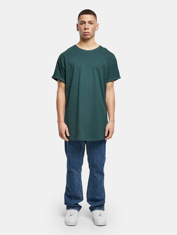 Long Shaped Turnup Tee-4
