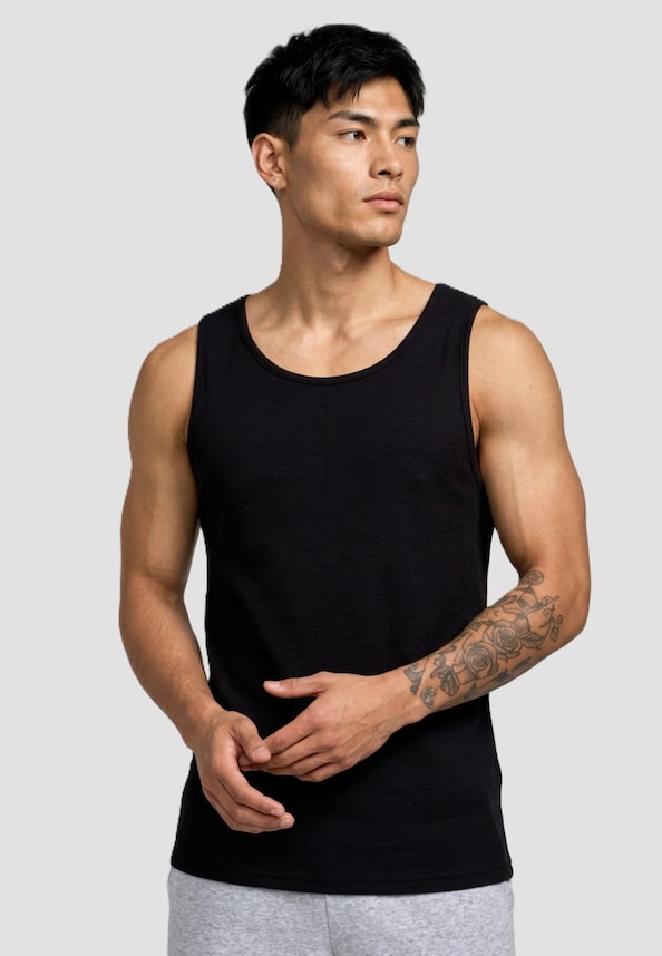 Sleeveless Waffle -0