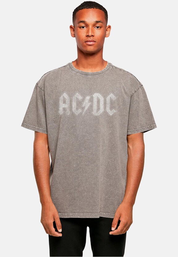 ACDC - Logo Acid Washed Oversize-0
