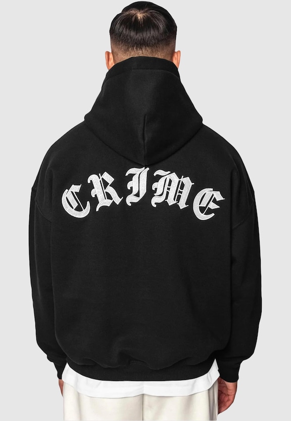 Dropsize Heavy Oversize Crime Hoodie-1