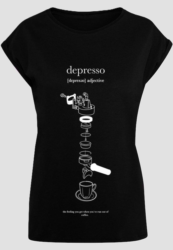 Ladies Depresso Extended Shoulder Tee-2