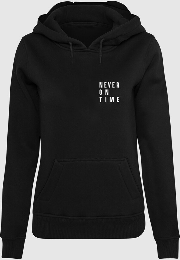 Ladies Never On Time Hoody-2