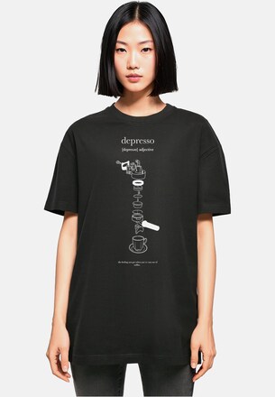 Ladies Depresso Oversized Boyfriend Tee