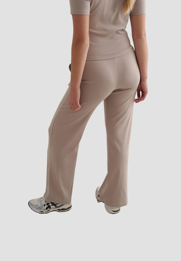 AIMN Ease Ribbed Wide Pants-1