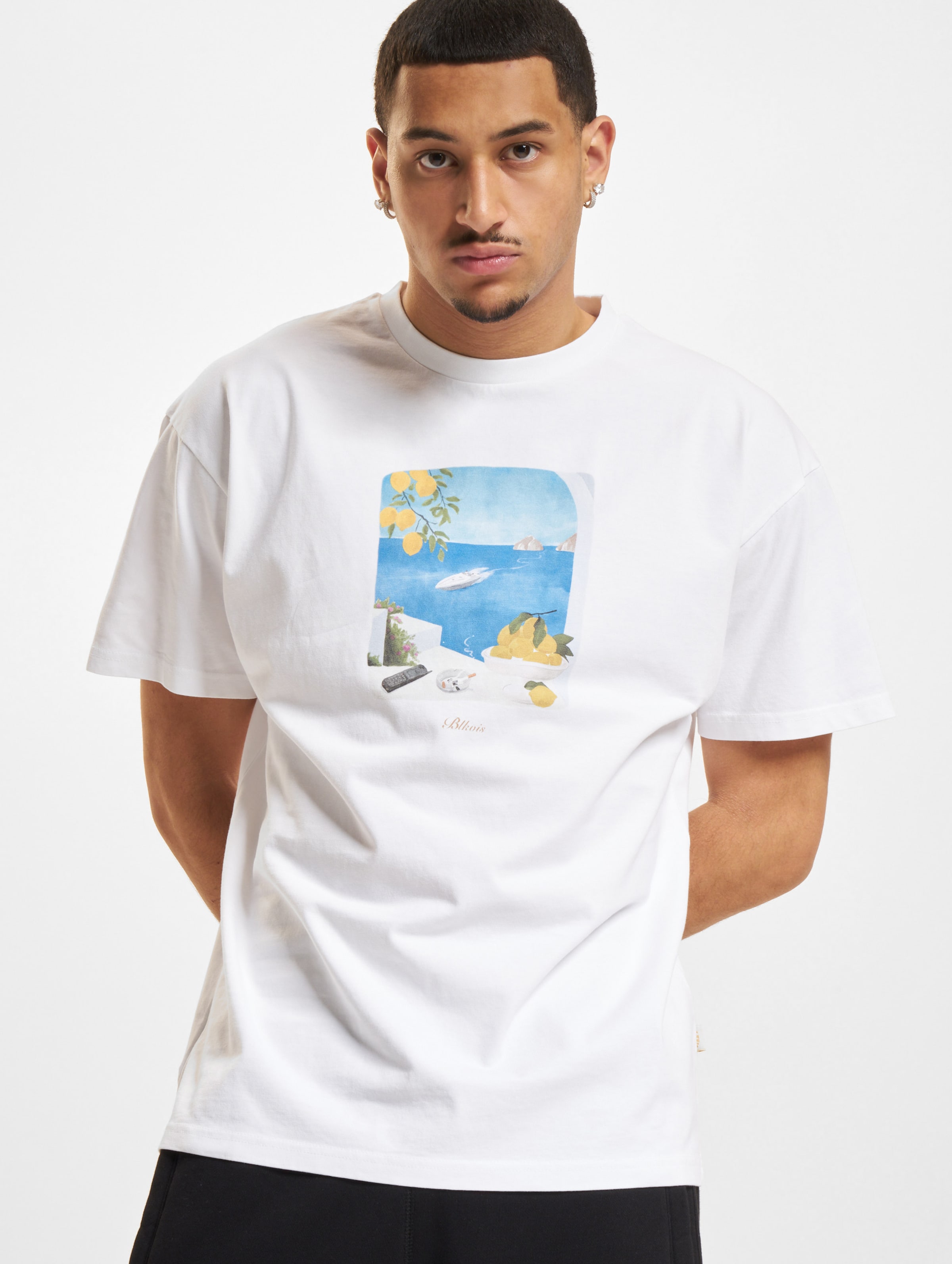 BLKVIS Calmare T-Shirt Männer,Unisex op kleur wit, Maat S