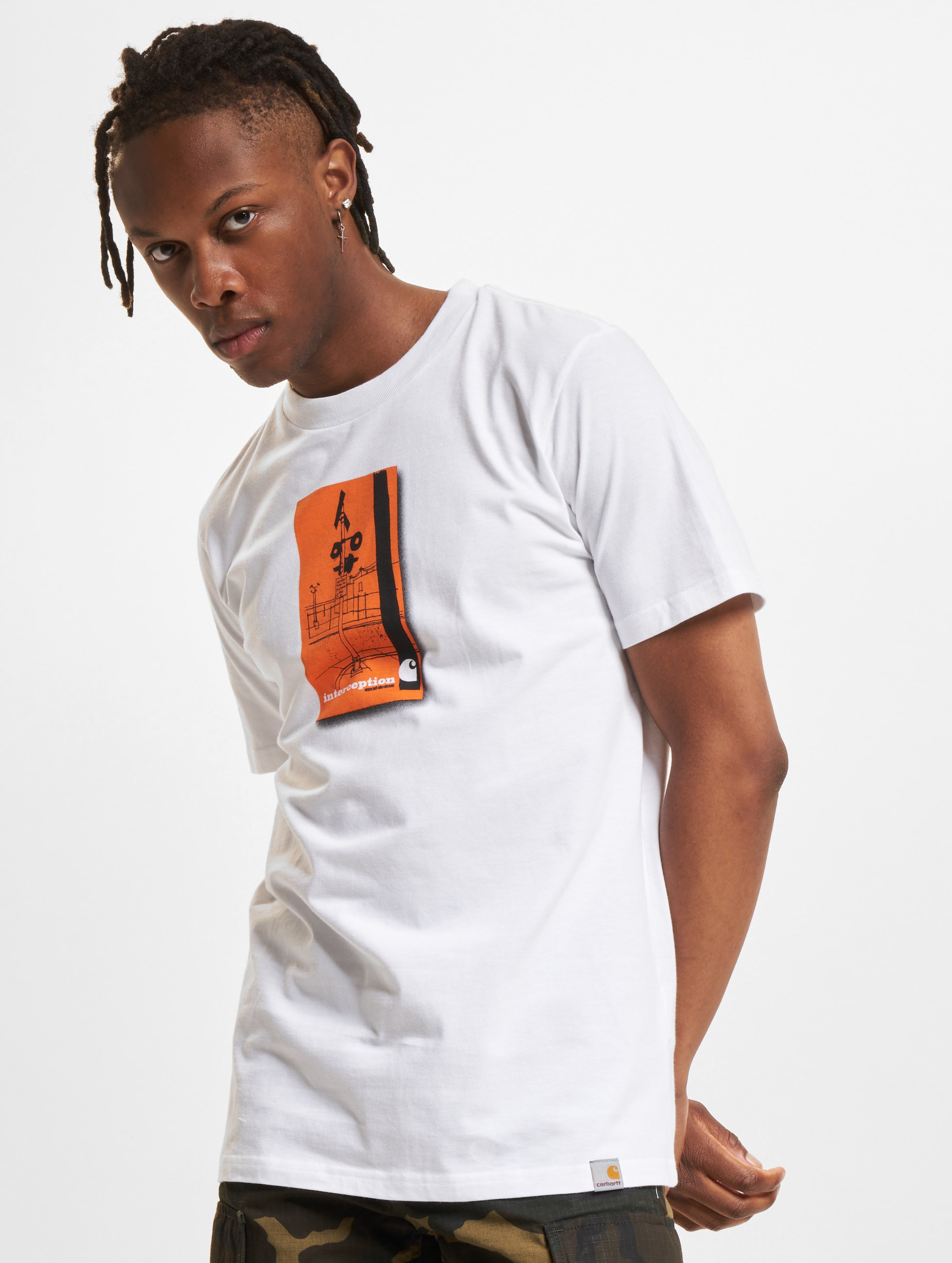 Carhartt WIP Interception T-Shirt op kleur wit, Maat S