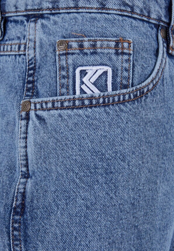 Small Signature Tape Five Pocket Denim Loose Fit-2