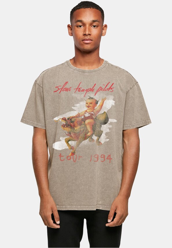 Stone Temple Pilots - Tour 94 Acid Washed Oversize Tee-0