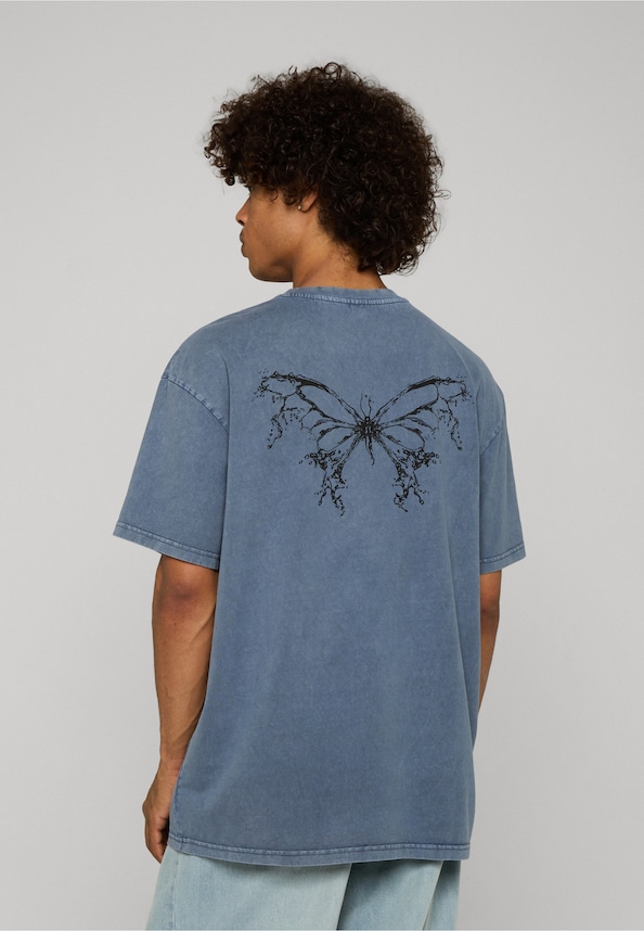 LY ACID WASHED TEE - BUTTERFLY V.3-1