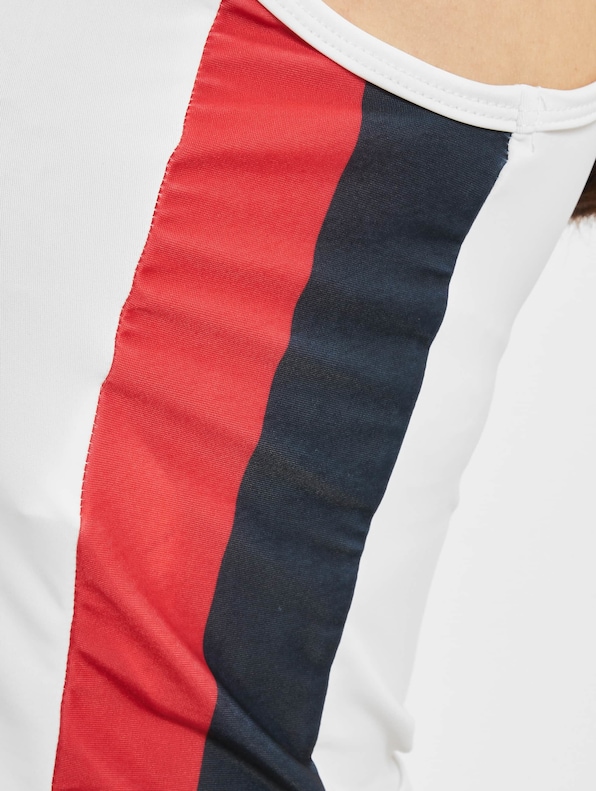 Side Stripe Crop Zip-4