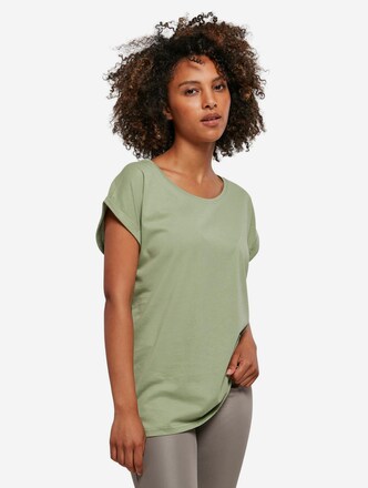 Build Your Brand Ladies Extended Shoulder T-Shirts