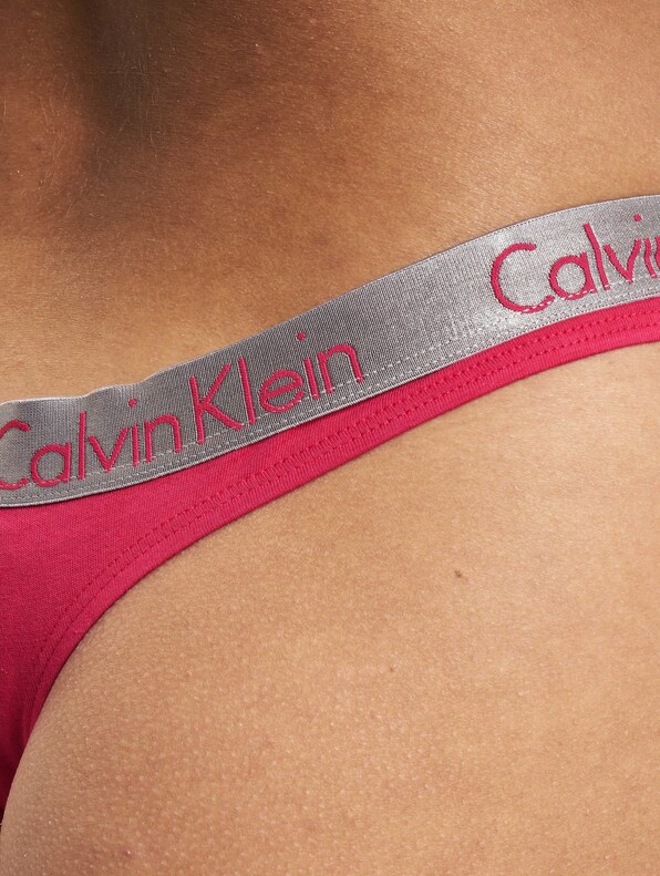 Plus Size Calvin Klein 3-Pack Thong, Rainer Stripe/Royalty/Mint