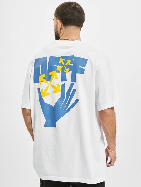 off white arrow hands tee