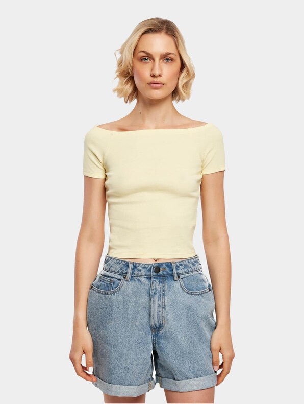 Ladies Off Shoulder Rib-3