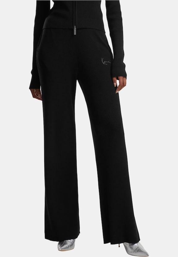 Small Signature Knit Wide Leg-0