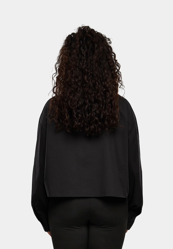 Ladies Cropped Oversized Blouse-1