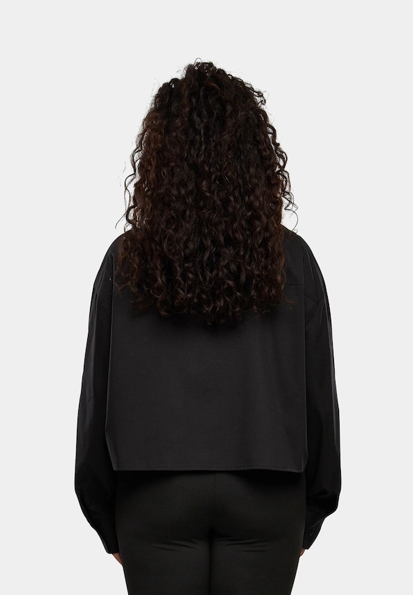 Ladies Cropped Oversized Blouse-1