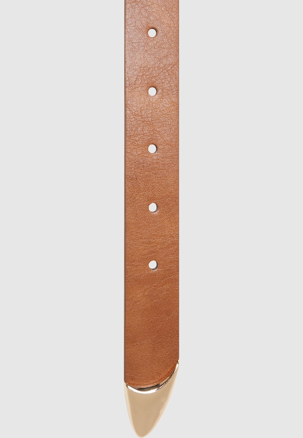 Chunky Buckle Loop Synthetic Leather-2