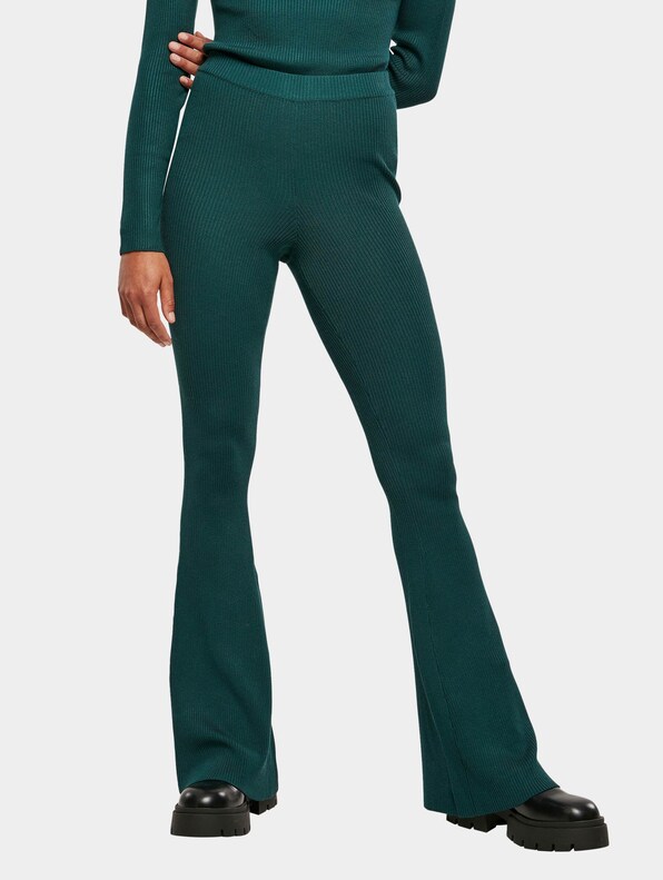 Ladies Rib Knit Bootcut-0