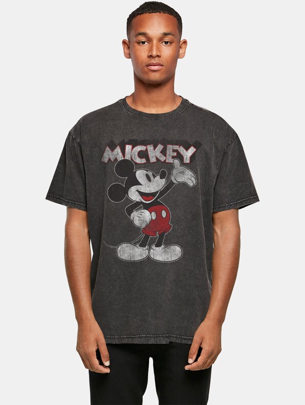Mickey Mouse - Presents Acid Washed Oversized-0