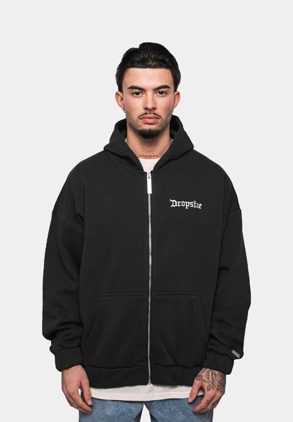 Dropsize Super Heavy Blank Zip Hoodies-0