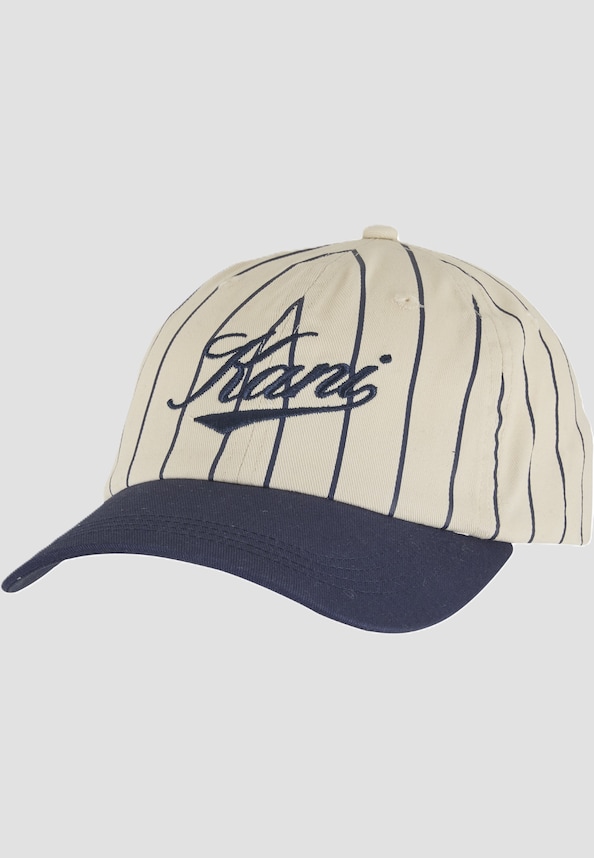 Cursive Varsity Pinstripe Baseball Cap-0