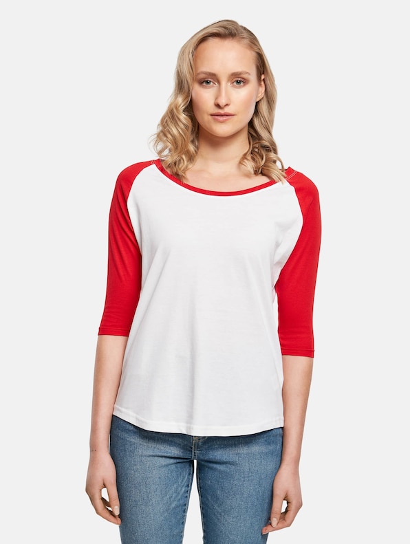 Ladies 3/4 Contrast Raglan Tee-2