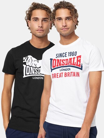 Lonsdale London Collessie Double Pack T-Shirts