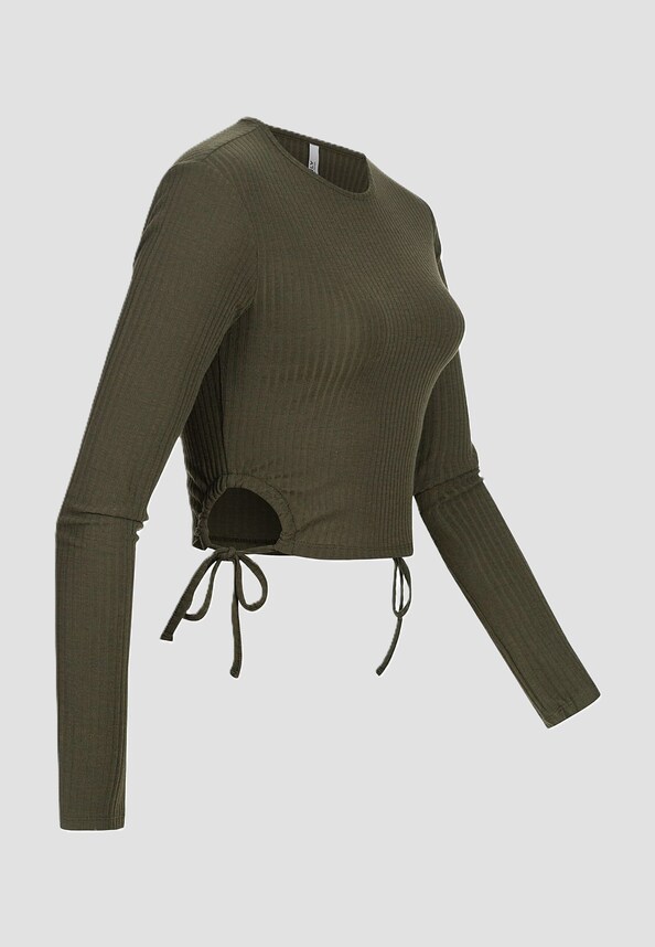 ONLY Damen Ribbed Crop-0