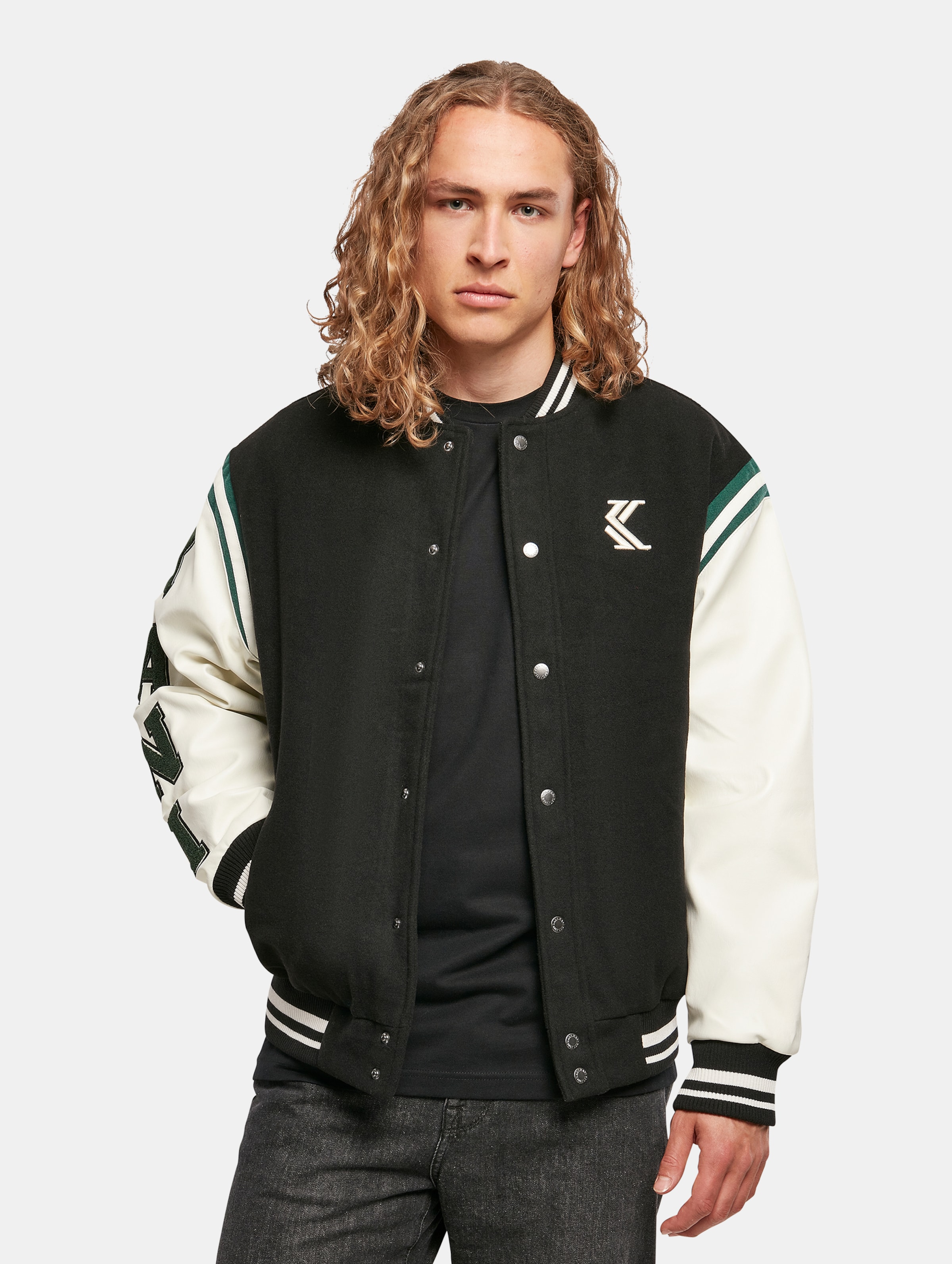 Karl Kani OG College Jacket Männer,Unisex op kleur zwart, Maat XXS