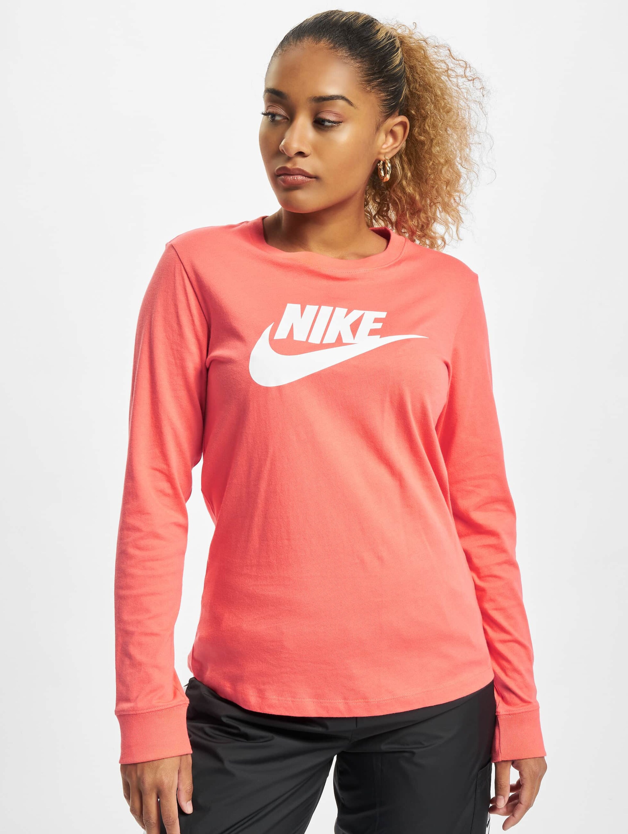 Nike Essntl Icon Longsleeve Vrouwen op kleur roze, Maat XS