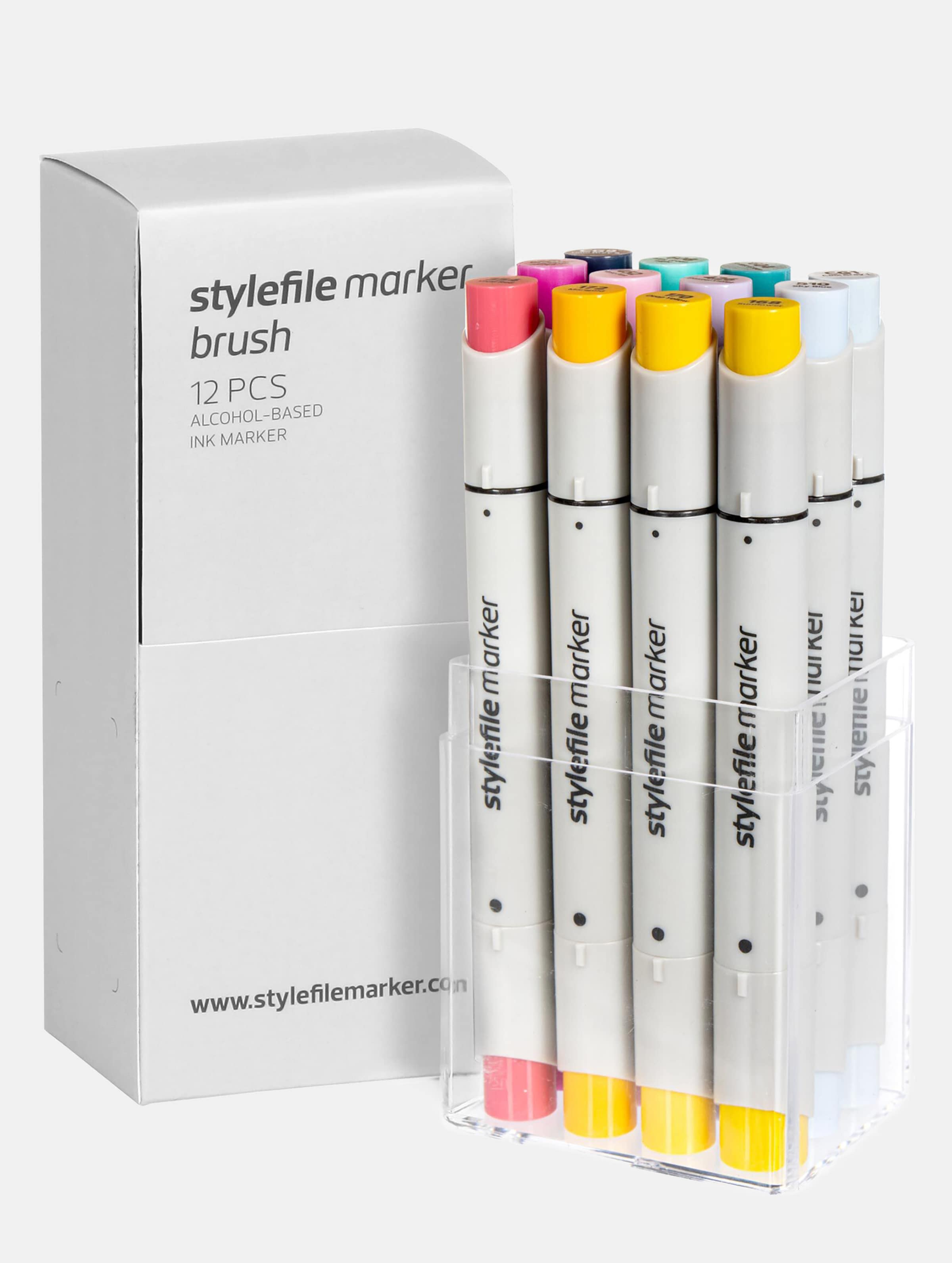 Stylefile Marker Brush 12pcs Unisex op kleur kleurrijk, Maat ONE_SIZE