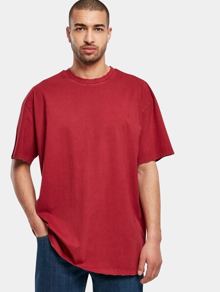 T-shirt Oversized Homme Urban Classics - Coupe Décontractée, Effet Distressed, Col Rond, Manches Courtes