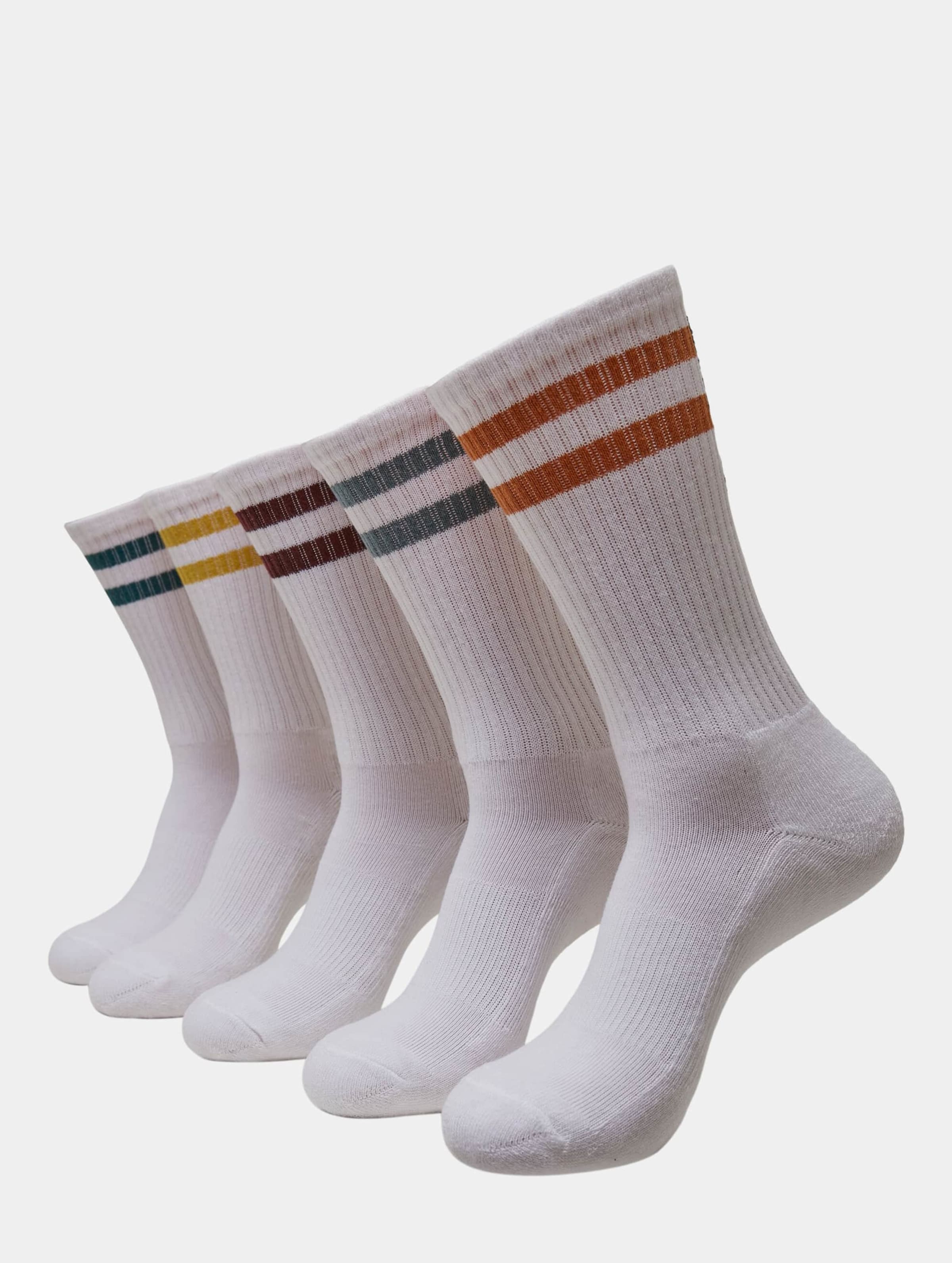 Urban Classics Logo Socks 5-Pack Mannen op kleur wit, Maat 3538