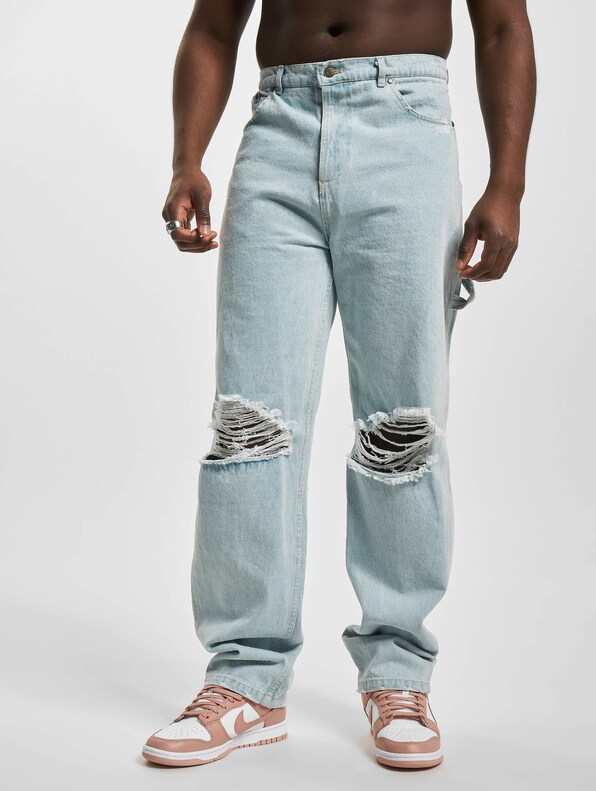 Retro Baggy Workwear Knee Cut -2