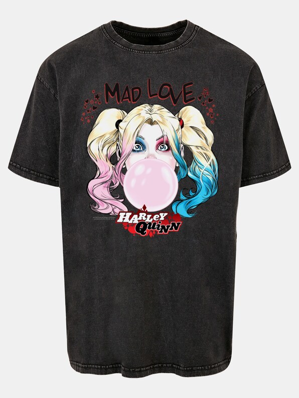 Batman - Harley Quinn Mad Love Acid Washed Oversized-2
