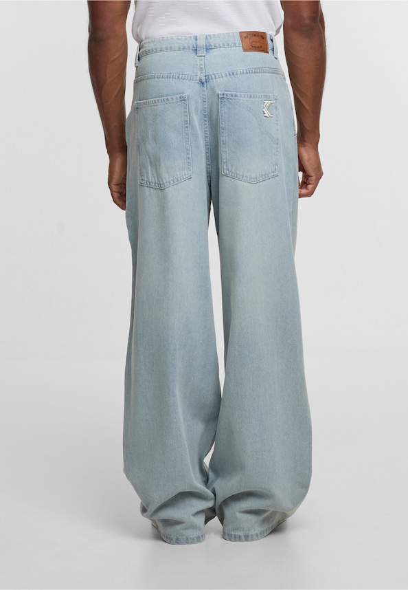 Og K Washed Western Relaxed Baggy Jeans-1