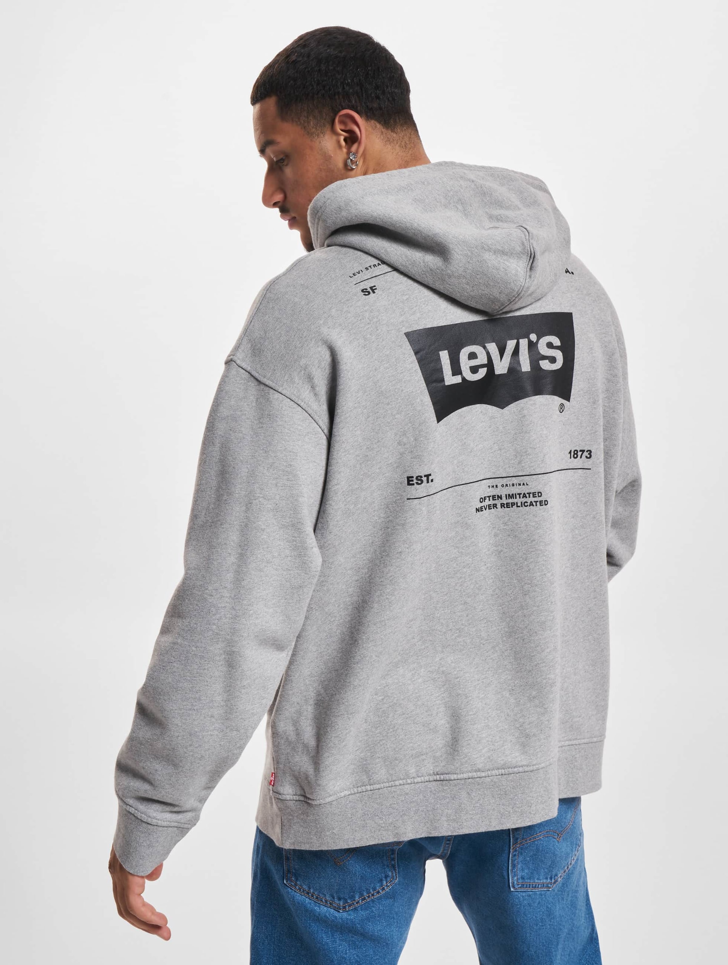 Levis grey hoodie online mens