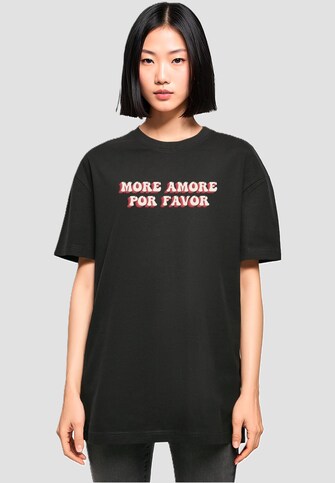 Ladies Hugs & Love - More Amore Por Favor Oversized Boyfriend Tee