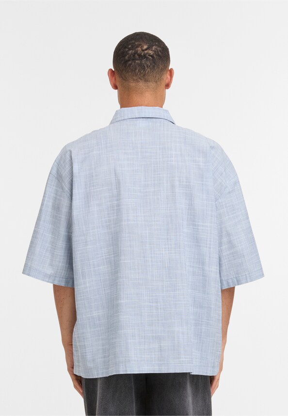 Boxy Structured Short Sleeves Shirt-1