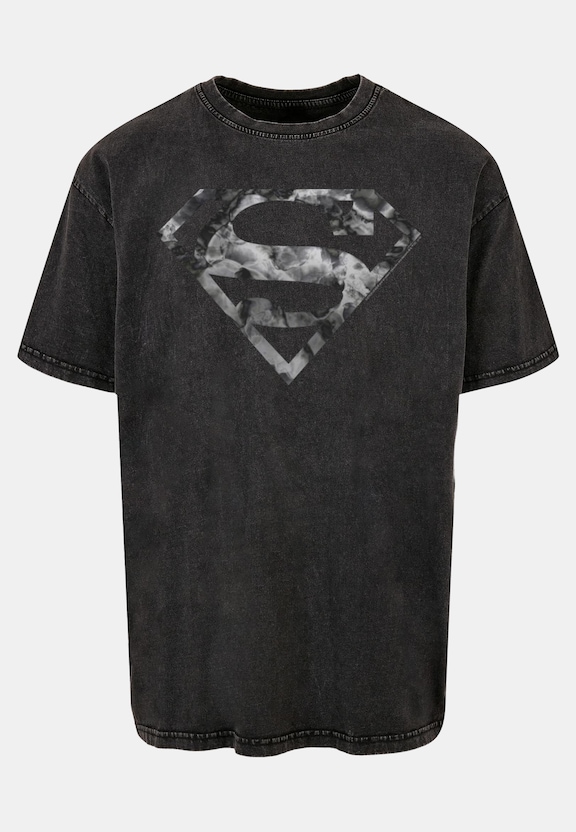 DC Originals - Marble Superman Logo Acid Washed Oversize -2