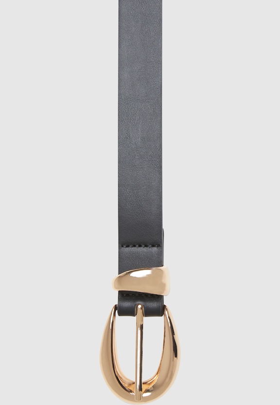 Chunky Buckle Loop Synthetic Leather -1