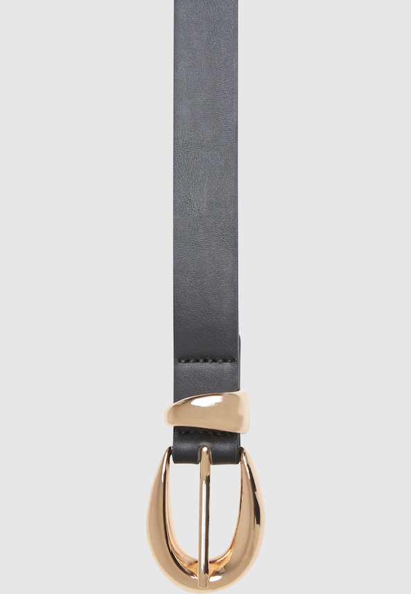 Chunky Buckle Loop Synthetic Leather -1