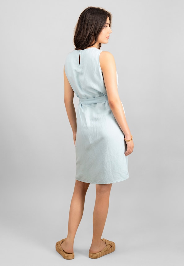 DRESS PLEATS LINEN MIX-1