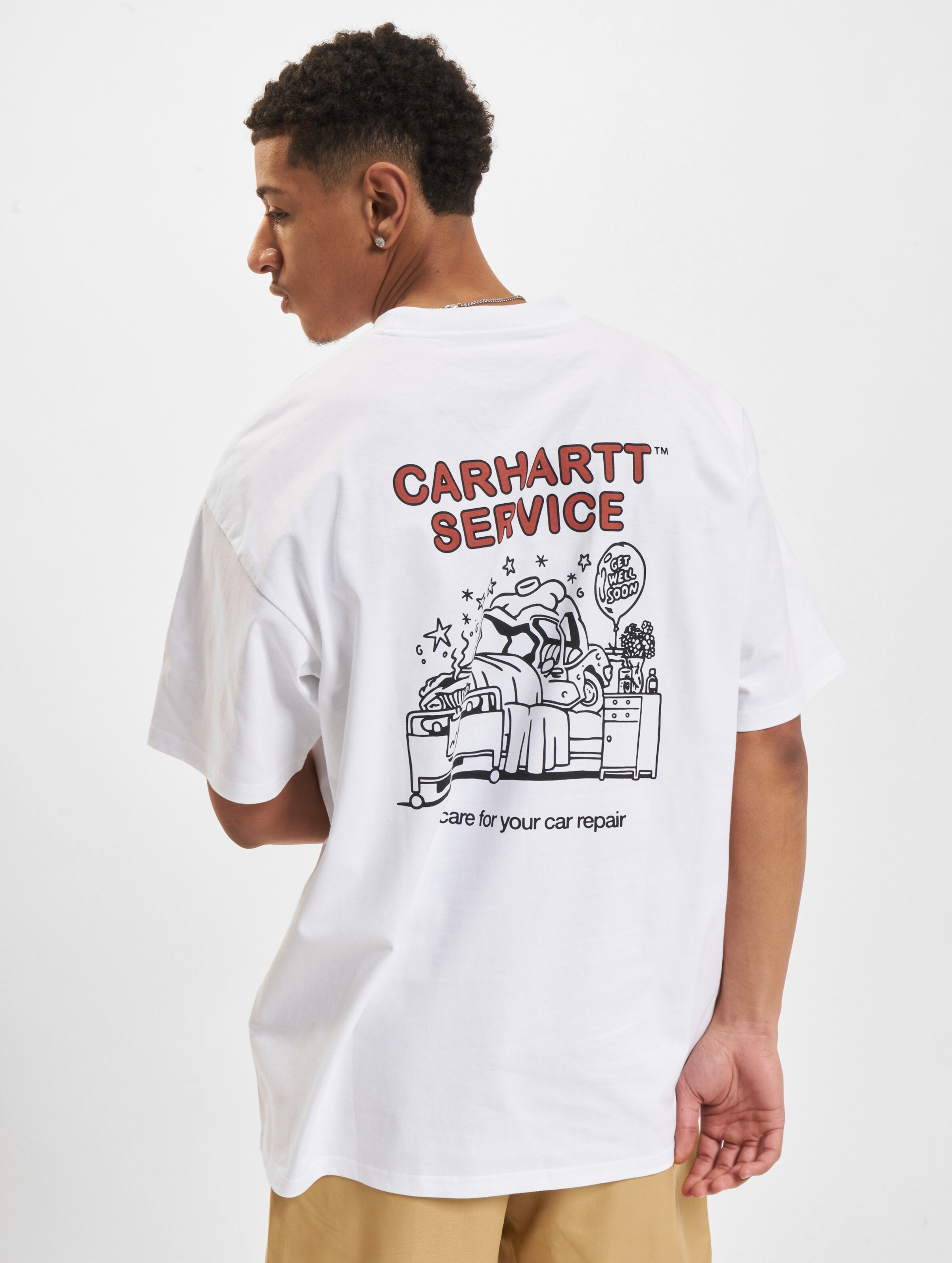 Carhartt WIP Car Repair T-Shirt Mannen op kleur wit, Maat S