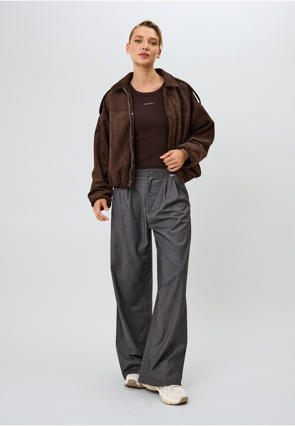 Katie Vegan Suede Leather Jacket-3