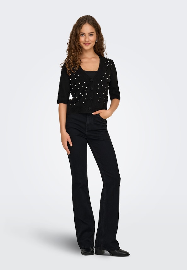 ONLRENE LIFE SS BLING CARDIGAN CC KNT-2