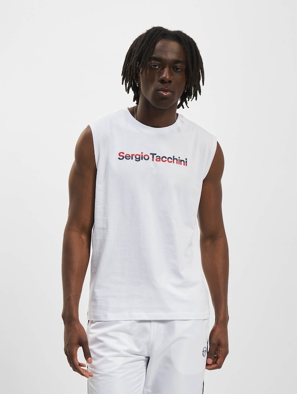 Sergio Tacchini Tobin T-Shirt White/Adrenaline-2