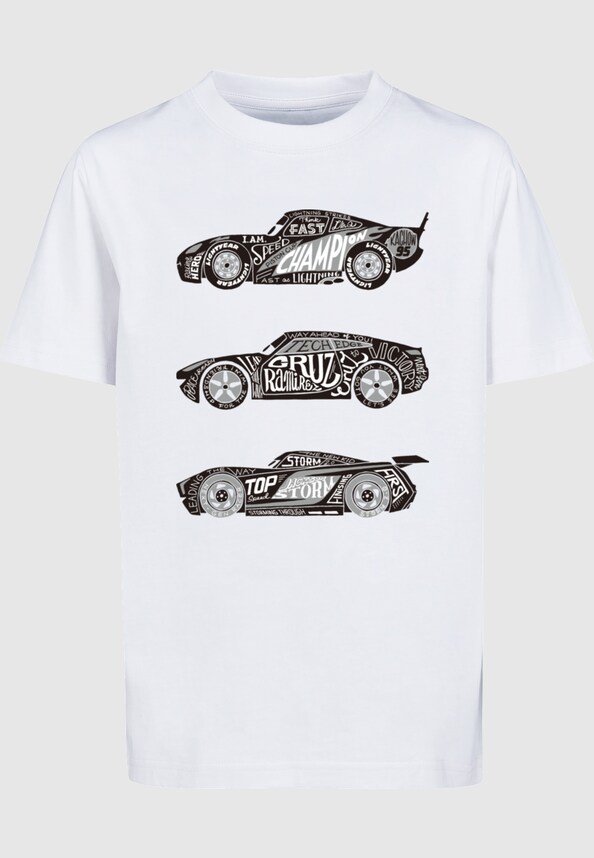 Kids Cars - Text Racers T-Shirt-0